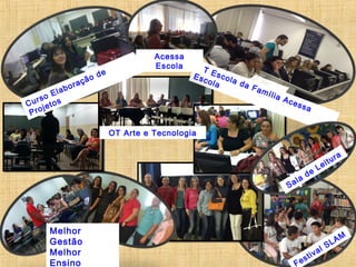la
o E
rs
Cu jetos
Pro

b

ã
raç
o

o

de

Acessa
Escola

OT
Esc Escol
a d
ola
a F
am
ília
Ace
ssa

OT Arte e Tecnologia

ala
S

Melhor
Gestão
Melhor
Ensino

Fe

de

s

L

a
tiv

u
eit

l

ra

A
SL

M

 