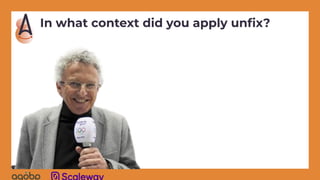 In what context did you apply unﬁx?
 