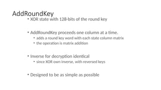 Advance Encryption Standard-AES Cryptosystem | PPTX