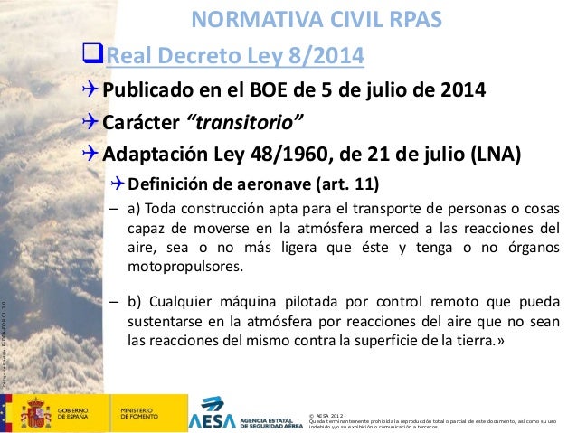 Decreto Ley 32012 De 24 De Julio Por El Que Se Modifica | marco regulatorio espa 241 ol para los rpas javier asenjo aesa Decreto Ley 32012 De 24 De Julio Por El Que Se Modifica | marco regulatorio espa 241 ol para los rpas javier asenjo aesa
