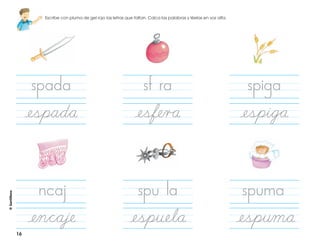 ¡A escribir! actividades de iniciación a la escritura | PDF