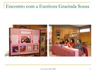 Encontro com a Escritora Gracinda Sousa  