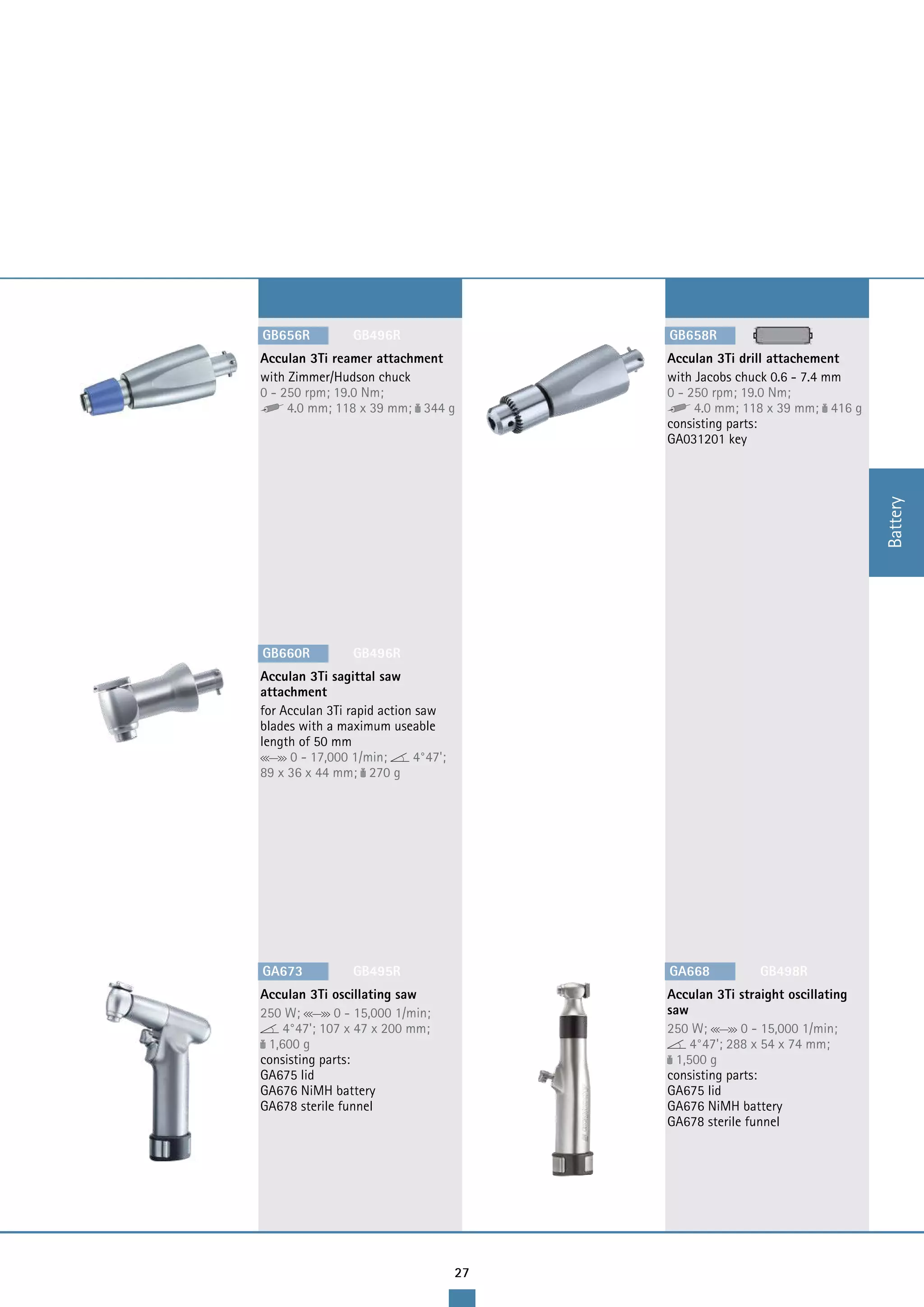 Aesculap power systems catalogue 2014 PDF