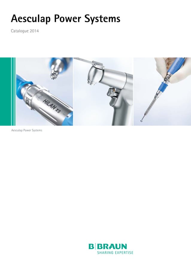 Aesculap power systems catalogue 2014 PDF