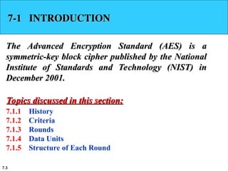 Adnaved encryption standrad slides(aes).ppt