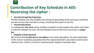 This slide is about Advance Encryption Standard | PPTX