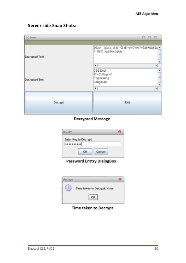 Advanced Encryption Standard (AES) Implementaion using Java