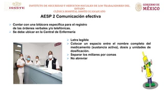 Acciones Esenciales Para la Seguridad del paciente (AESP) | PPTX