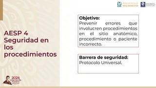 Acciones Esenciales / Metas Internacionales para la Seguridad del ...