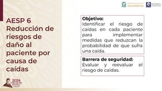 Acciones Esenciales / Metas Internacionales para la Seguridad del ...
