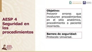 Acciones esenciales para la seguridad del paciente | PPTX