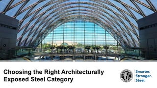 Choosing the Right Architecturally
Exposed Steel Category
 