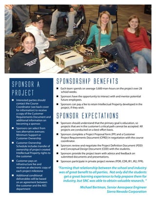 Aes Senior Design Brochure