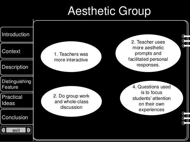 Aesthetic and Efferent Approach