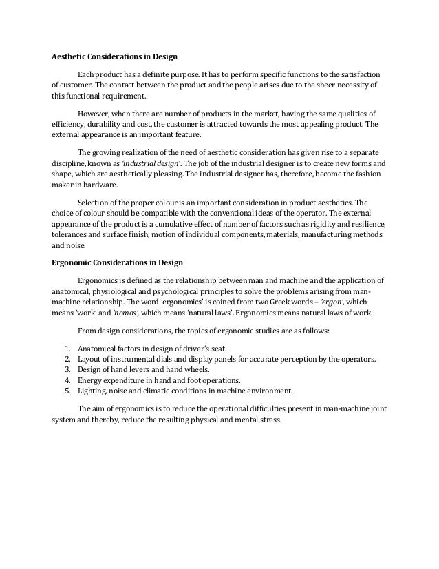 Case study on aesthetic and ergonomic considerations image