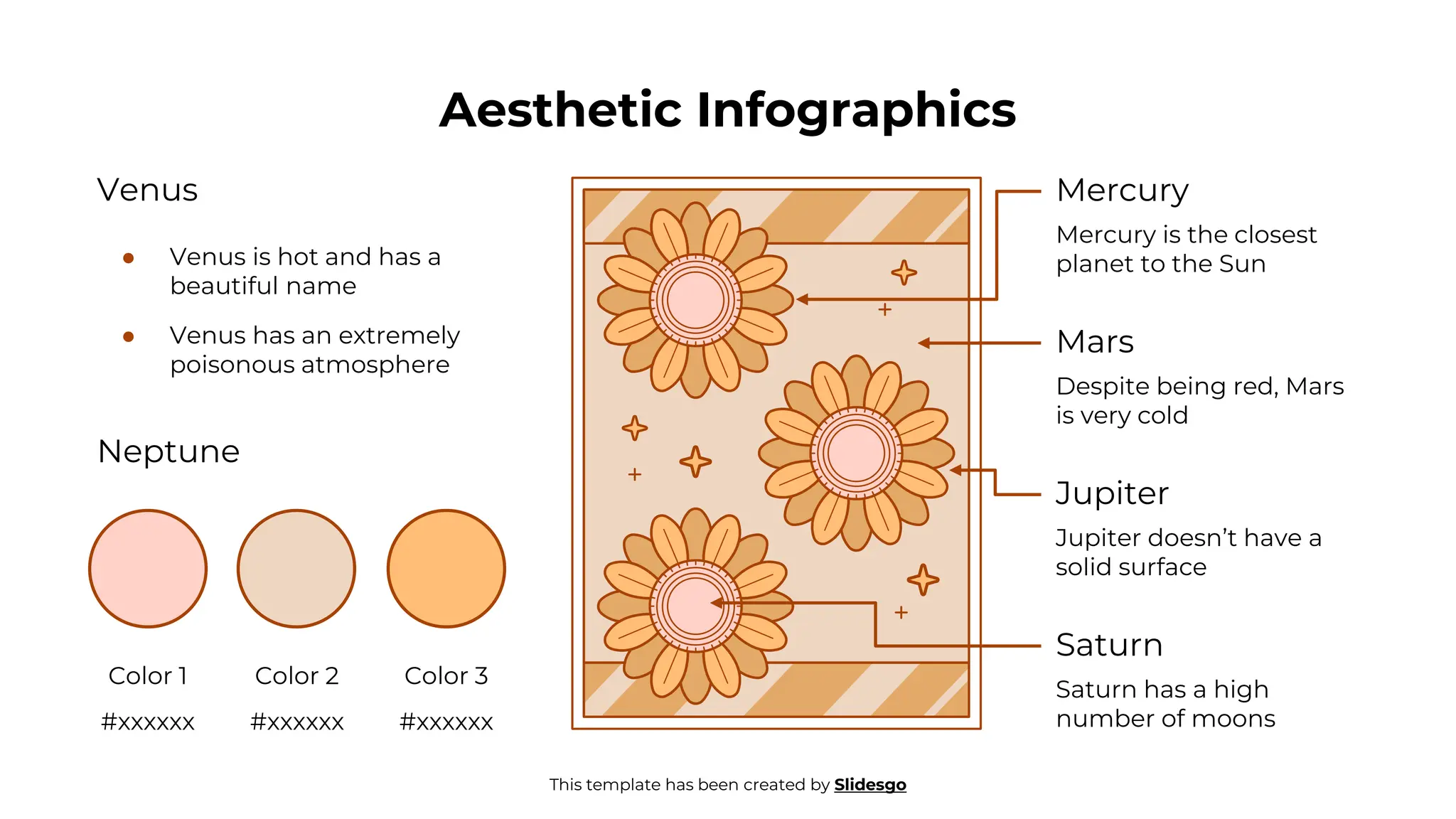 aesthetic infographics slidego here is where this template begins PPT