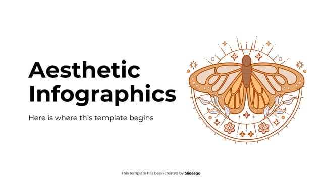 aesthetic infographics slidego here is where this template begins PPT