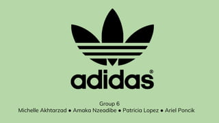 Group 6
Michelle Akhtarzad ● Amaka Nzeadibe ● Patricia Lopez ● Ariel Poncik
 