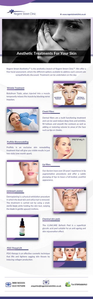 Aesthetic Treatments for your Skin (Infographic)