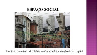 Ambiente que o individuo habita conforme a determinação do seu capital.
 