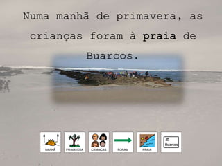 Numa manhã de primavera, as
crianças foram à praia de
Buarcos.
 