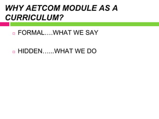 AETCOM ( attitude Ethics and Communication | PPTX