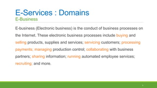 E-Services - Chapter 1: Introduction | PPTX