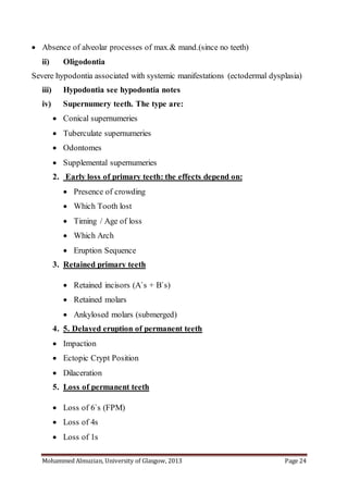 Aetiology of malocclusion / for orthodontists by Almuzian | DOCX
