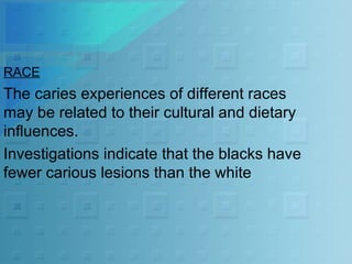 Pathologic Races Aetiopathology & classification of caries | PPT
