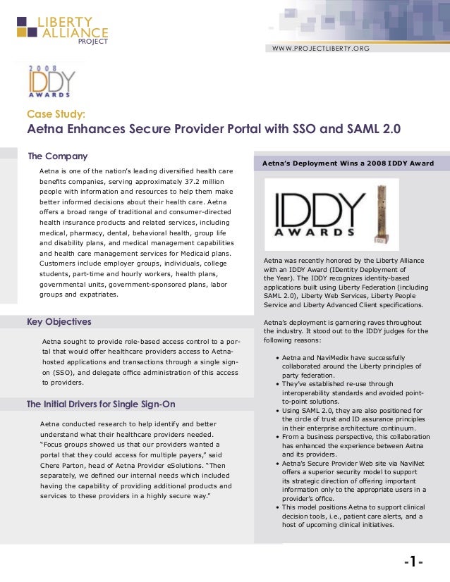 Aetna Case Study Aetna Case Study