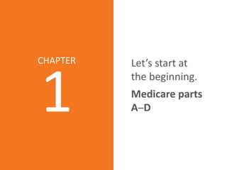 Aetna Inc.
1
CHAPTER Let’s start at
the beginning.
Medicare parts
A─D
 