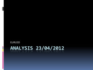 EURUSD

ANALYSIS 23/04/2012
 