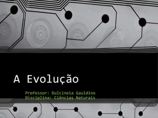 A Evolução
Professor: Dulcineia Gauldino
Disciplina: Ciências Naturais
 