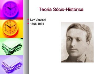 Teoria Sócio-HistóricaTeoria Sócio-Histórica
 Lev VigotskiLev Vigotski
 1896-19341896-1934
 