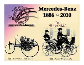 A evolução da Mercedes-Benz!