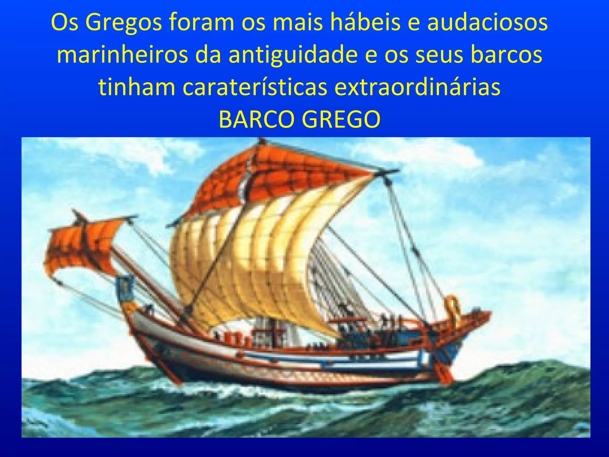 A Evolu o Dos Barcos PPT