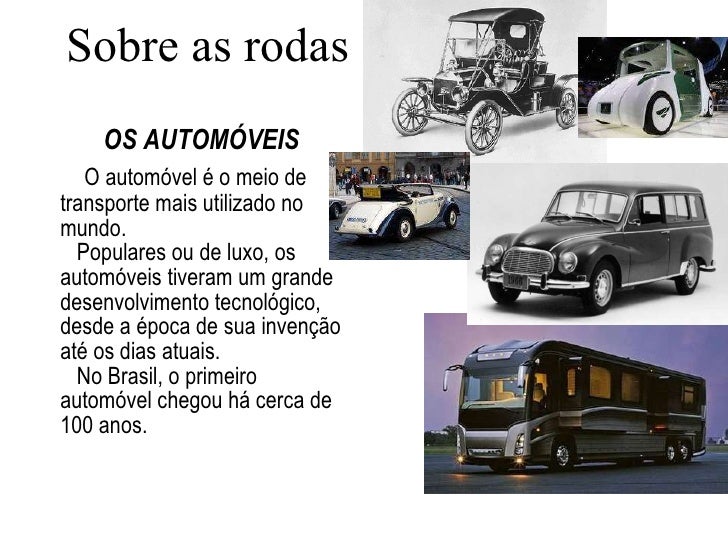 A evolução tecnológica dos Meios de Transportes