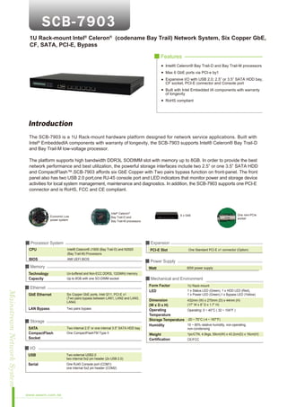 Scb Interface Aewin network security appliance network management platform_scb7903 | PDF
