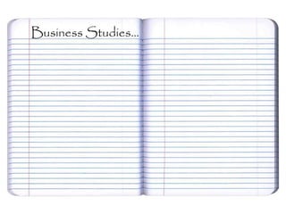 Business Studies…
 