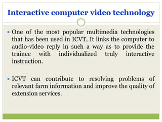 E-extension- C.Thatchinamoorthy Agricultural Extension | PPTX