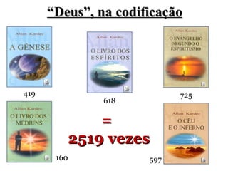 “ Deus”, na codificação 419 160 725 597 618 =  2519 vezes 