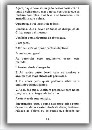 A Extensão de Autonegação -Thomas Manton