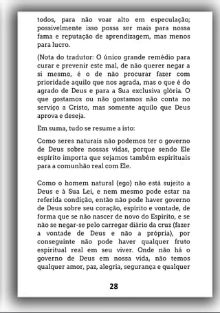 A Extensão de Autonegação -Thomas Manton