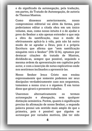 A Extensão de Autonegação -Thomas Manton