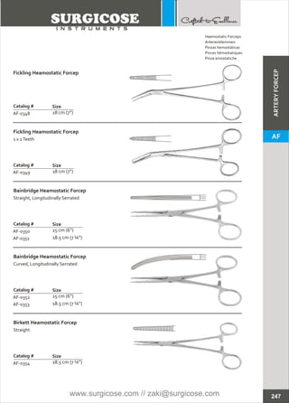 ARTERY FORCEPS [SURGICOSE] | PDF