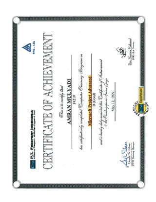 Certificates - B