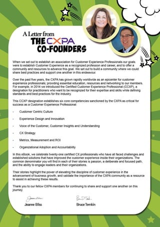 CXPA Customer Experience Superhero Success Guide