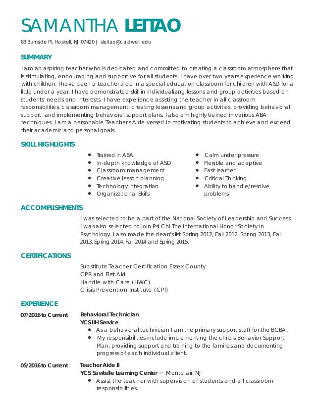 Samantha Leitao Resume 1 2