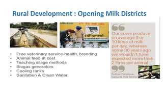 Rural Development : Opening Milk Districts
 