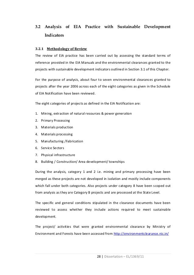 Dissertation environmental law review
